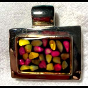 vintage silver pendant #027